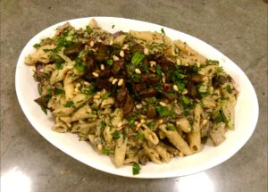 Creamy Penne with Wild Mushrooms and Broccoli