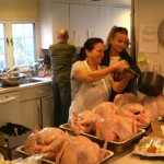 Preparing Thanksgiving Turkeys
