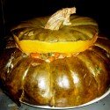 Visit: Recipe: Stuffed Heirloom Pumpkin Image for Recipe: Stuffed Heirloom Pumpkin