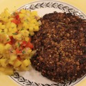 Image for Recipe: Black Bean and Rice Croquettes with Mango Salsa