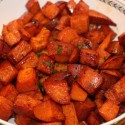 Image for Recipe: Pomegranate Molasses & Maple Glazed Sweet Potatoes