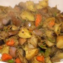 Visit: Recipe: Eggplant Potato Subjee Image for Recipe: Eggplant Potato Subjee