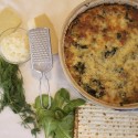 Image for Recipe: Matzo Strada with Spinach and Gruyere Cheese