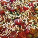 Image for Recipe: Vegan,GF, Eggplant Rollatini with Cashew Pesto Cream and Plum Tomatoes in White Wine