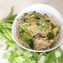 Visit: Recipe: Sesame Bok Choi and Snow Peas with Rice Noodles Image for Recipe: Sesame Bok Choi and Snow Peas with Rice Noodles