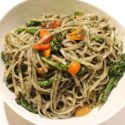 Image for Linguine with Pepper Cress Pesto, Broccoli, and Cherry Tomatoes