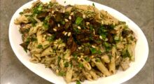 Creamy Penne with Wild Mushrooms and Broccoli