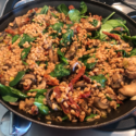 Image for Roasted Farro with Leeks, Mushrooms and Spinach
